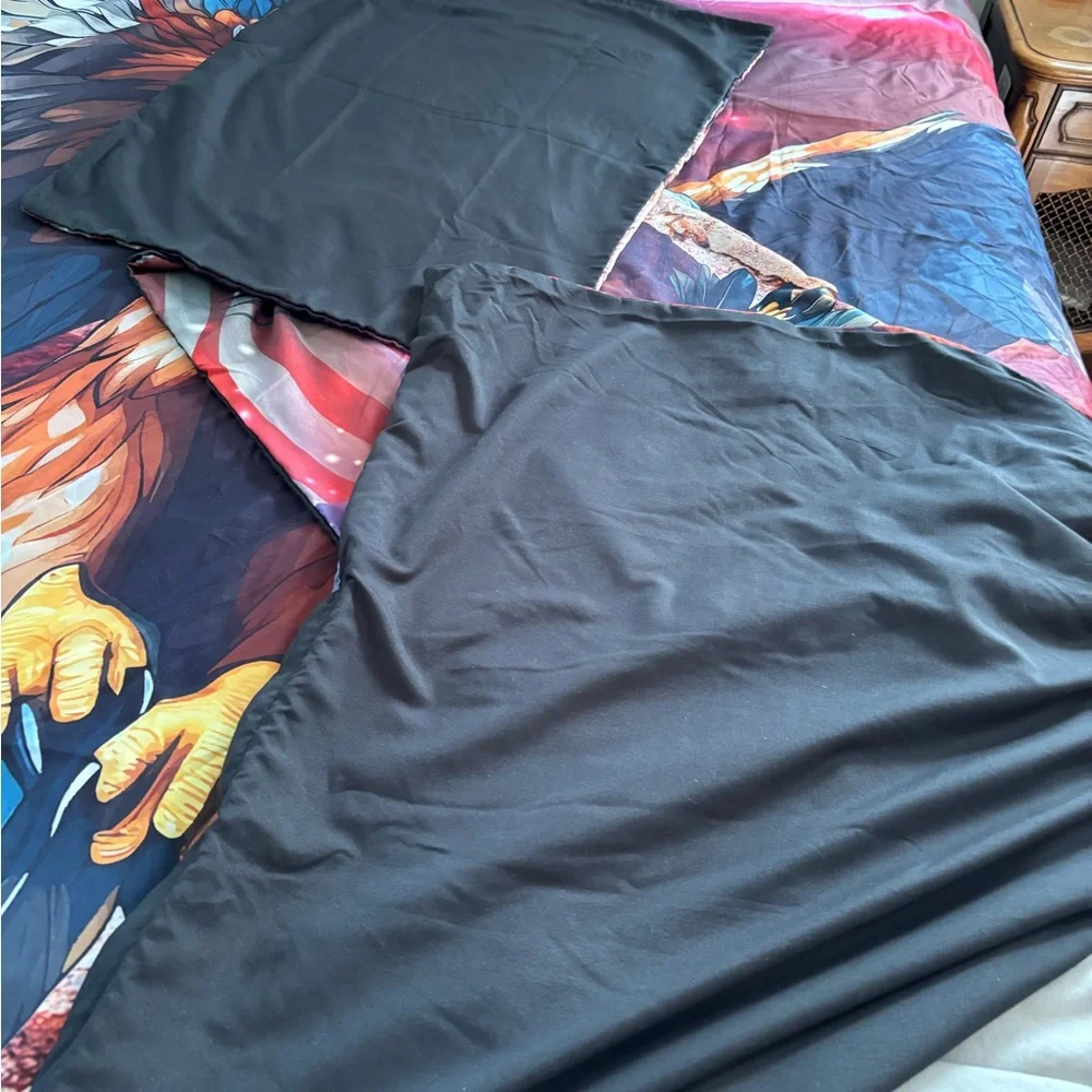 Queen Duvet Cover Set with Bald Eagle 🦅